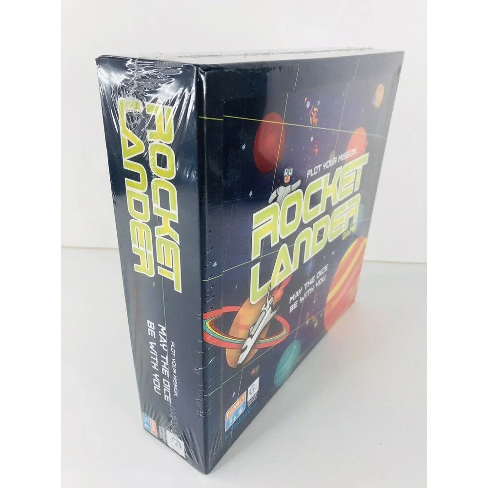 Griddly Games Rocket Lander Game - Plot Your Mission-Ages 7+ | 2-4 players